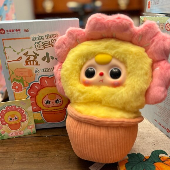 LOT OF 3 BABY THREE SMALL FLOWER POTS NEW - Picture 4 of 4